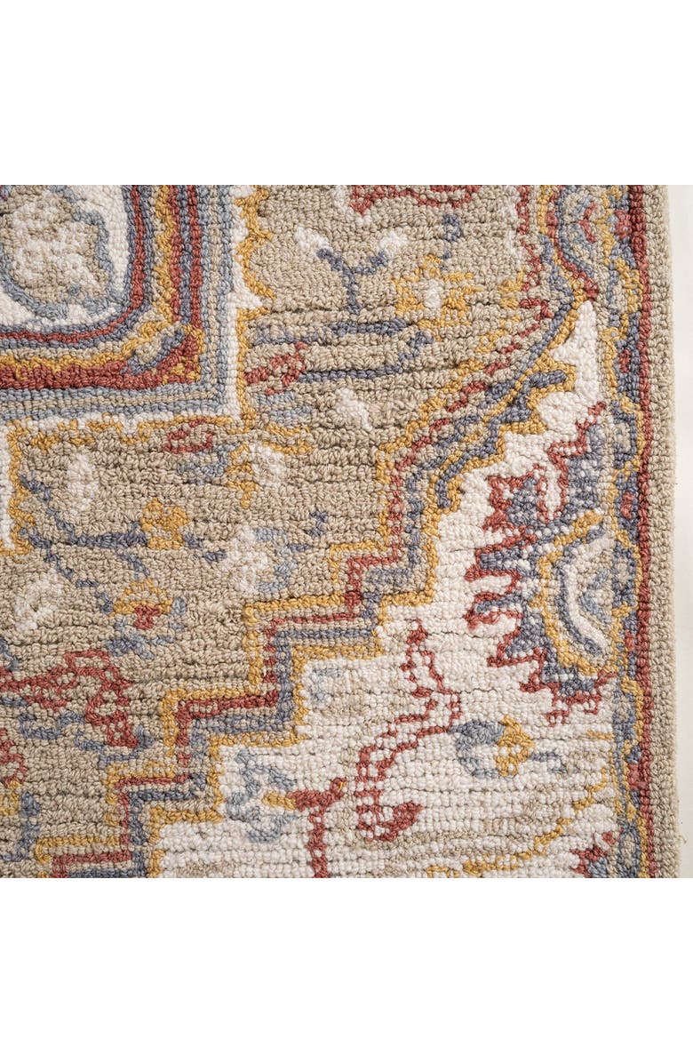 Zsa Zsa Zsu Wool Geo Carpet, Alternate, color, Beige