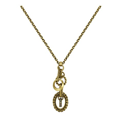 Rings & Rhythm Interlocking Ring Pendant Necklace