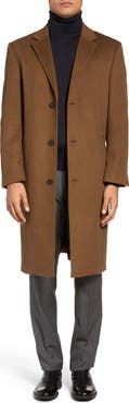 Hart Schaffner Marx Sheffield Classic Fit Wool & Cashmere Overcoat