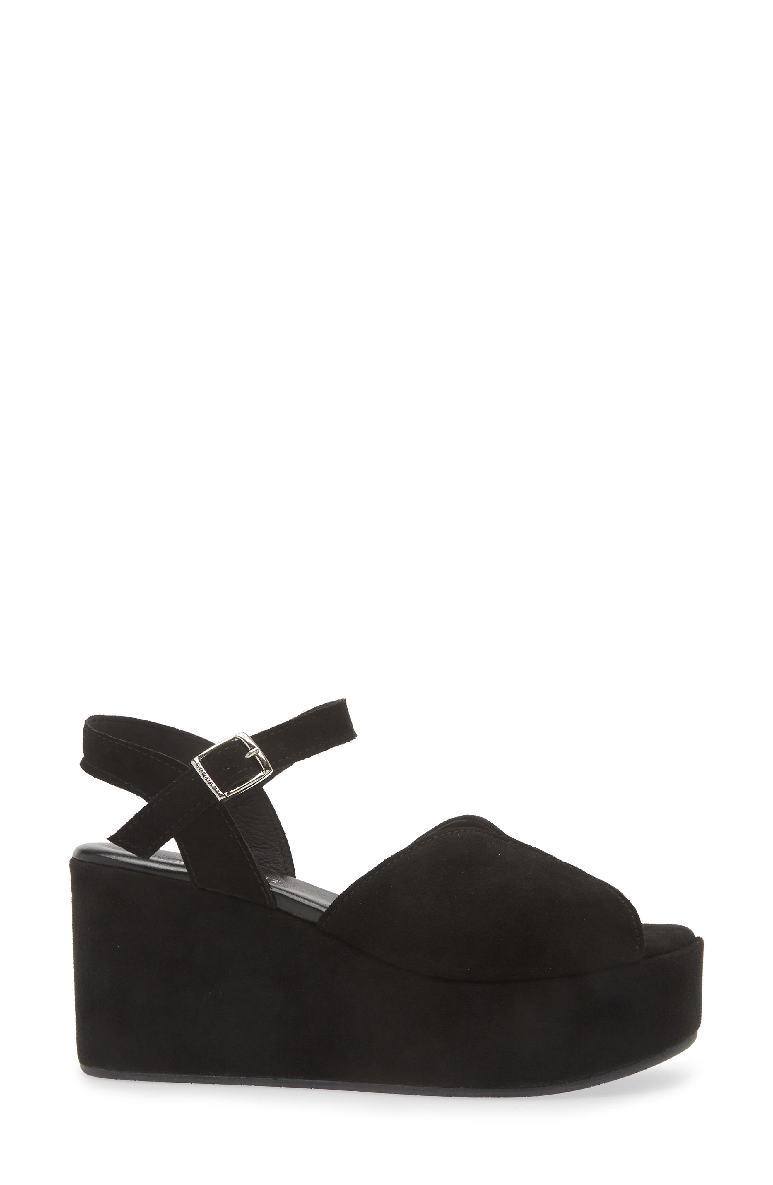 Cordani Jenna Platform Wedge Sandal, Alternate, color, Crosta Nero