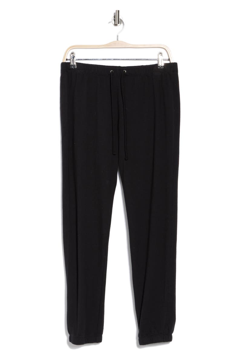 French Terry Joggers, Alternate, color, BLACK
