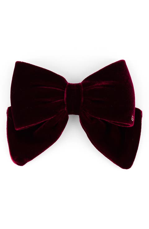 Velvet Bow Barrette