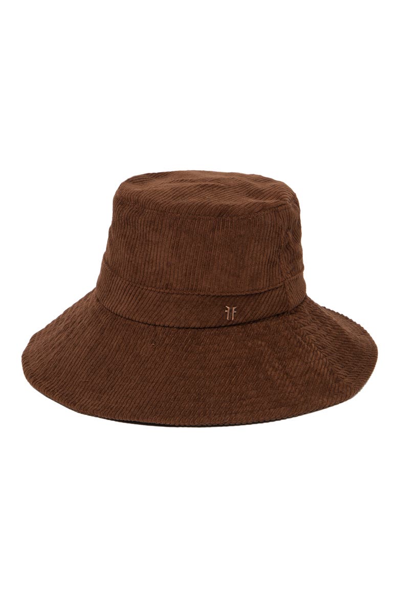 Corduroy Bucket Hat, Main, color, BROWN