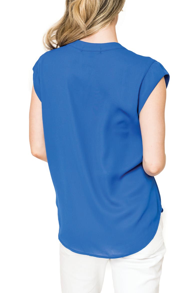 Cap Sleeve Blouse, Alternate, color, NEW ROYAL