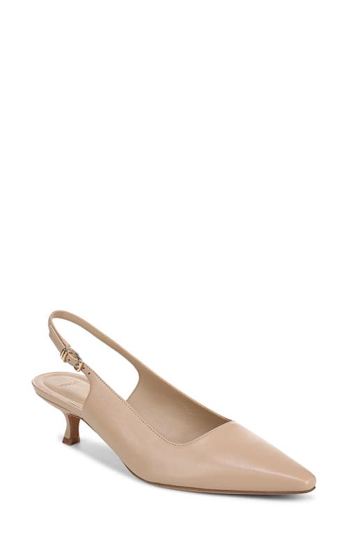 Vince Sabra Slingback Kitten Heel Pump In Neutral