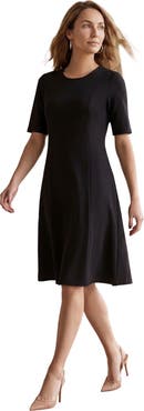 Jessica London Stretch Ponte Flare Dress