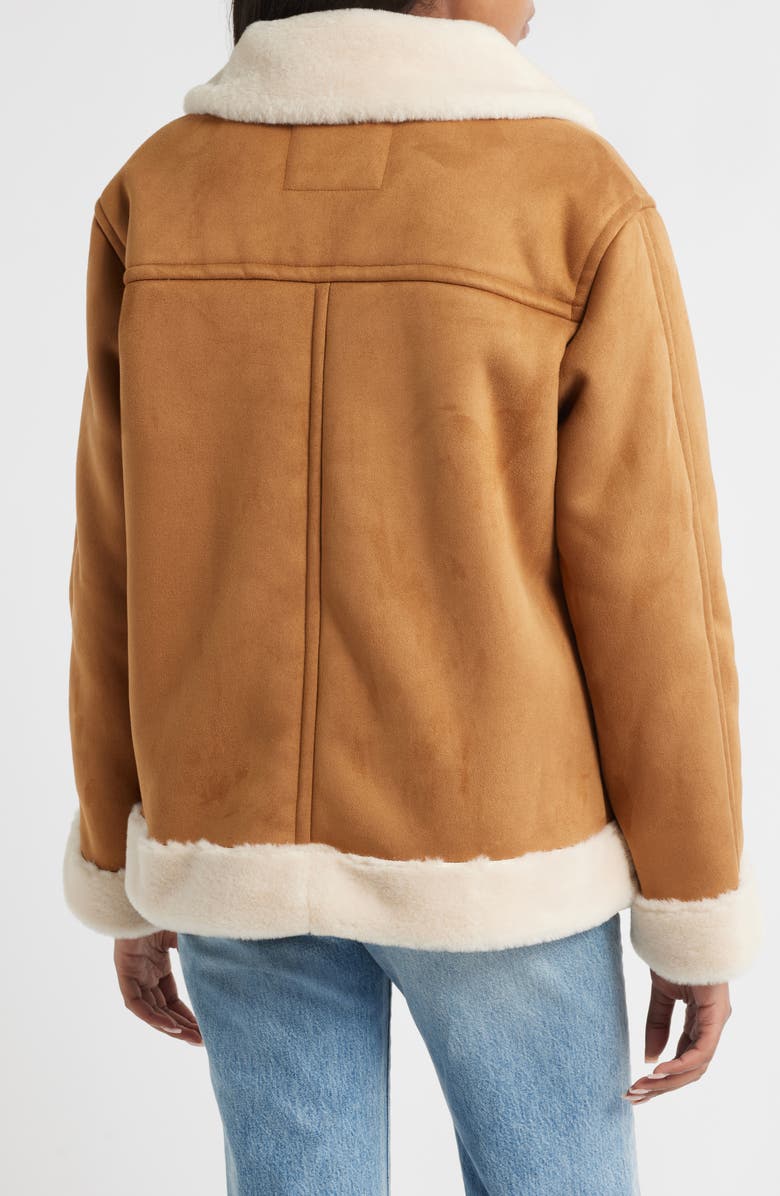 Sam Edelman Faux Shearling Coat, Alternate, color,