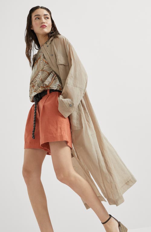 Brunello Cucinelli Cotton Organza Duster Coat