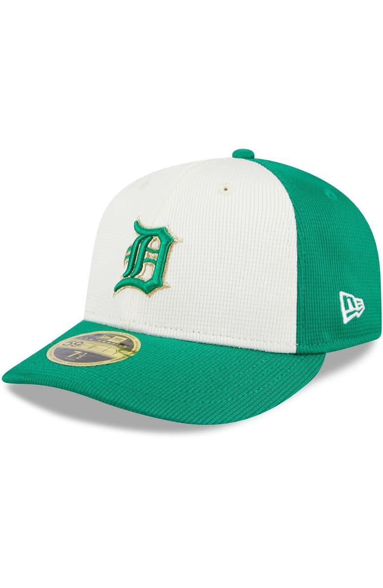 New Era Men's New Era White/Green Detroit Tigers 2024 St. Patrick's Day Low Profile 59FIFTY Fitted Hat, Main, color, 