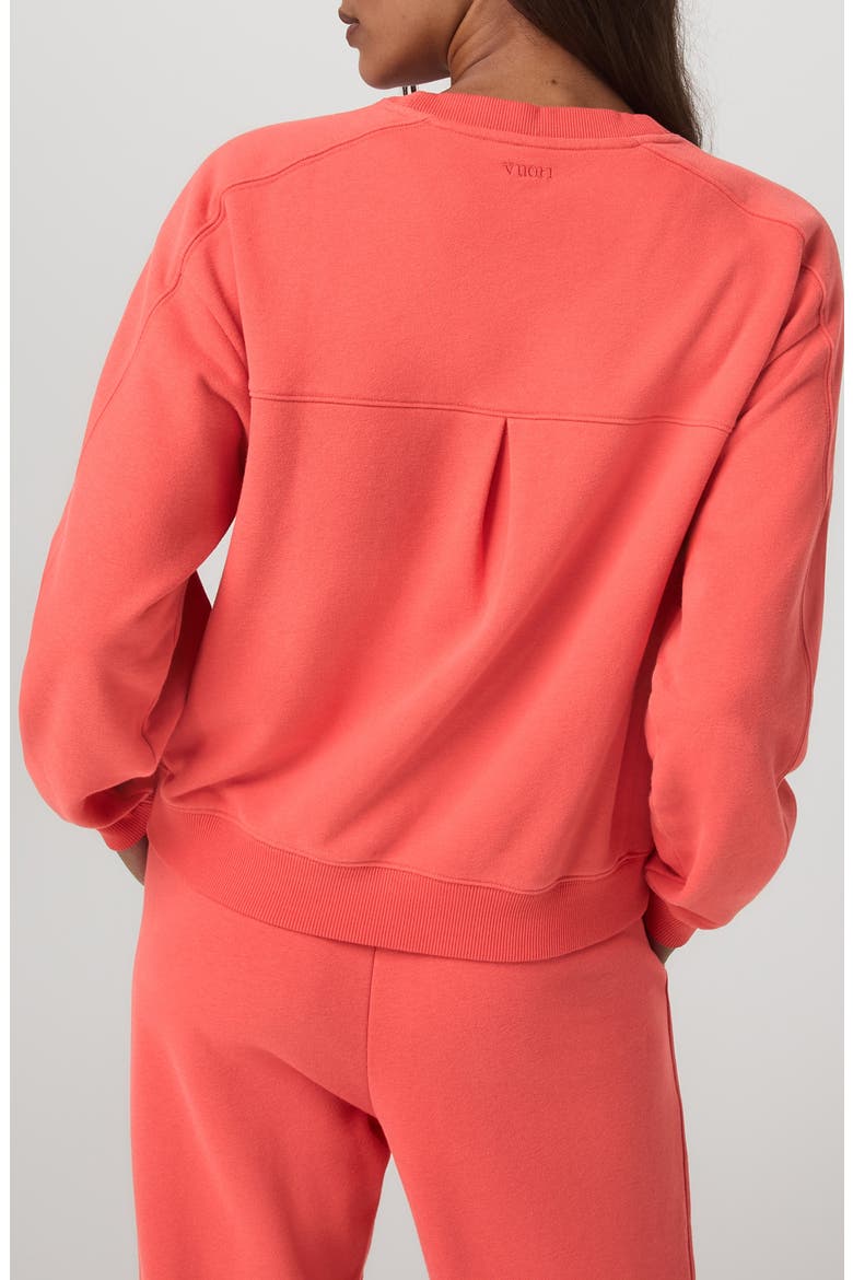 Sedona Seams Sweatshirt, Alternate, color, BRIGHT CORAL