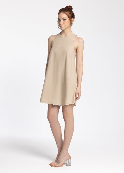 Calia White Mini Linen Dress