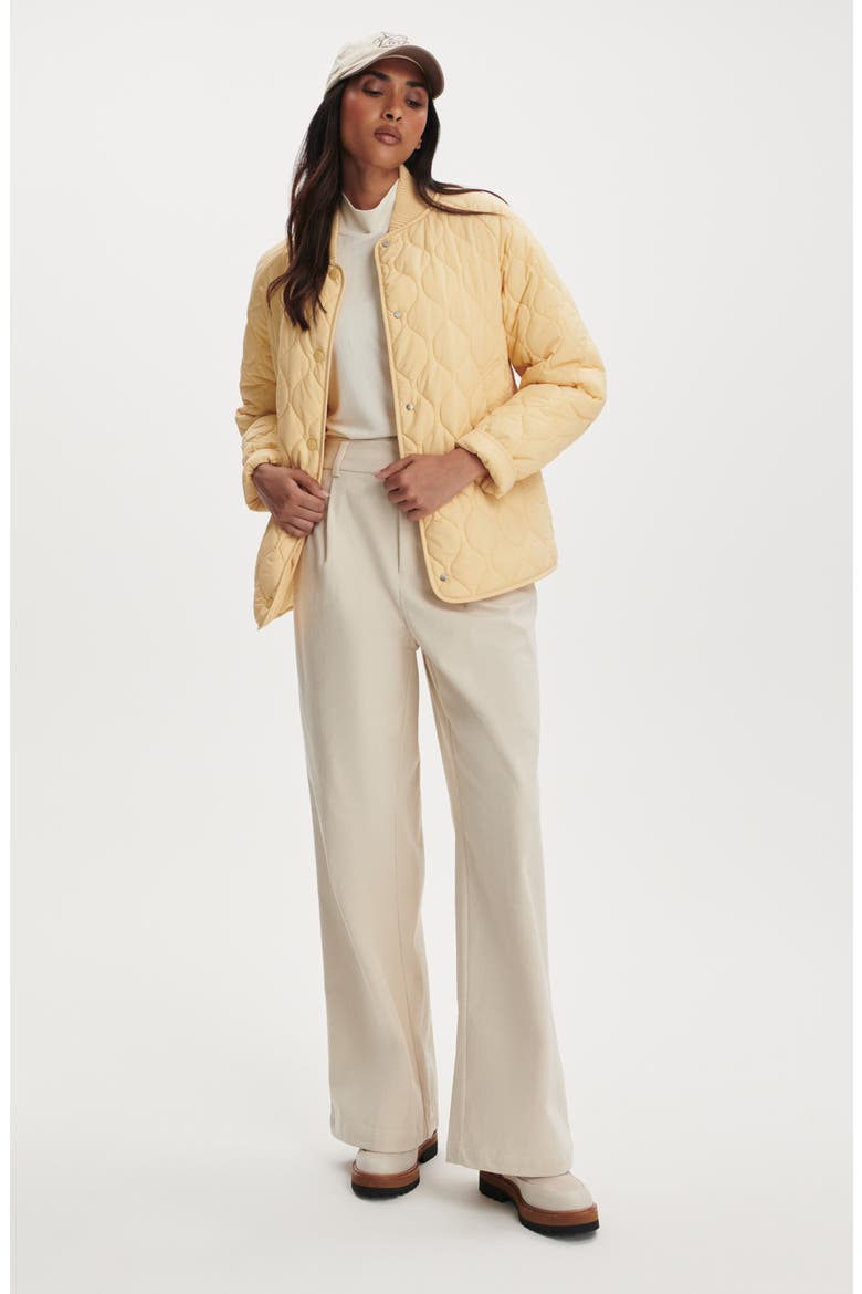 Luca Quilted Jacket, Alternate, color, REED YELLOW