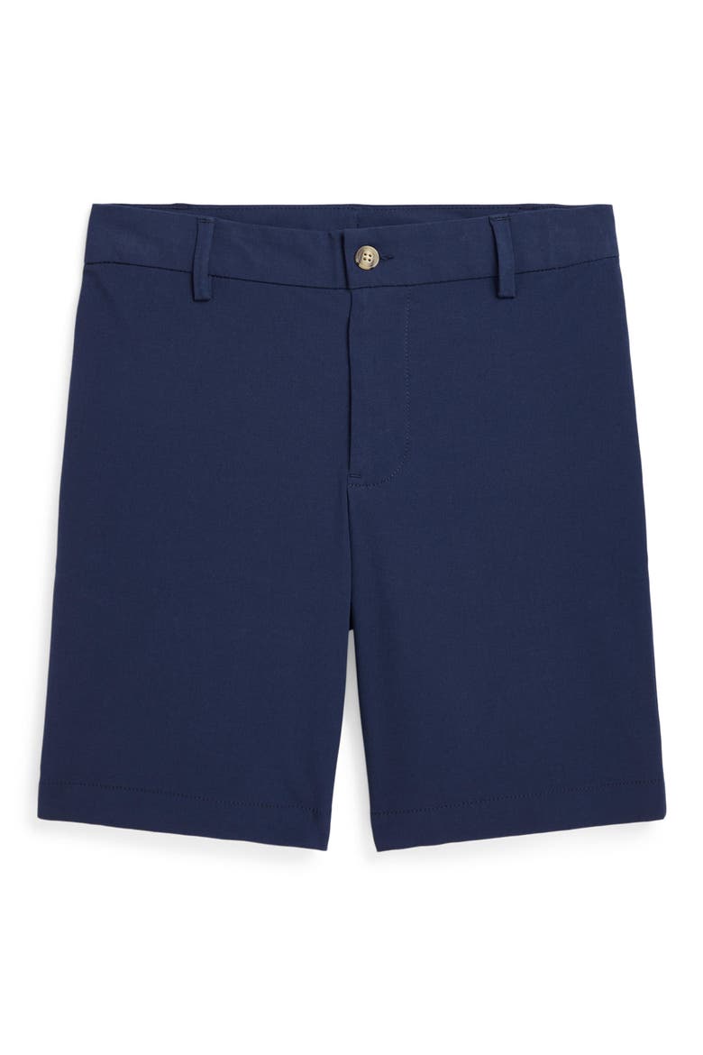Kids' Weekend Flat Front Stretch Chino Shorts, Main, color, NAVY
