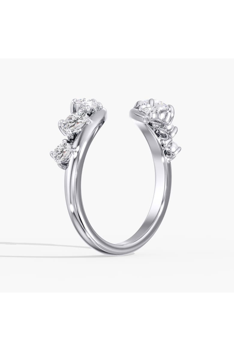 Starlight Bypass Lab Diamond Ring in 14K, Alternate, color, White Gold