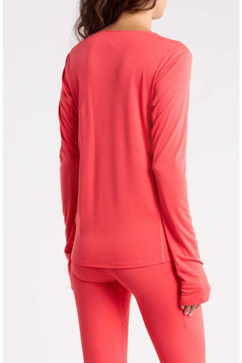 Promo Long Sleeve Active T-Shirt, Alternate, color, SEMI LUCID RED/