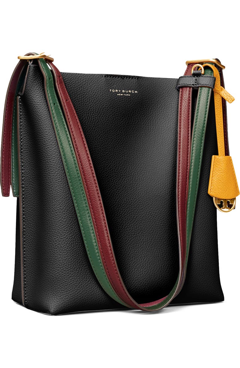 Tory Burch Perry Leather Bucket Bag, Alternate, color,