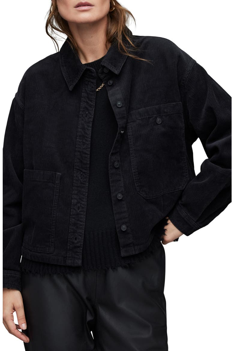 Nicky Corduroy Jacket, Main, color, BLACK