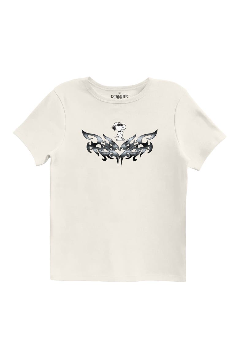 Peanuts Y2K Graphic T-Shirt, Main, color, CREAM
