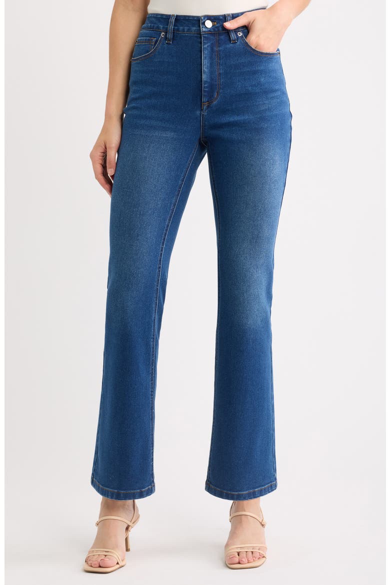Leo High Waist Bootcut Jeans, Main, color, HUDSON WASH