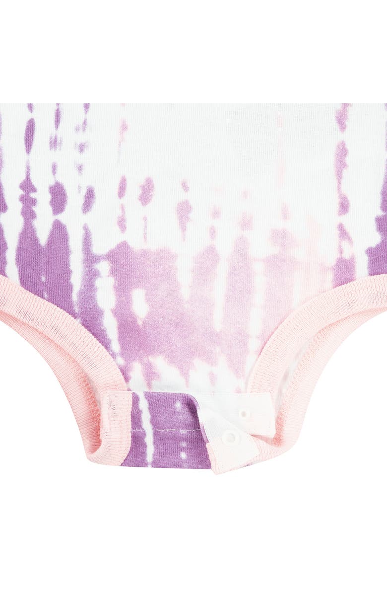 Nike Tie Dye Logo Bodysuit, Headband & Bib Set, Alternate, color, White