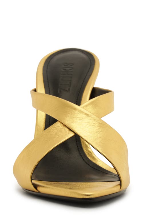 Schutz Glenda Sandal In Gold