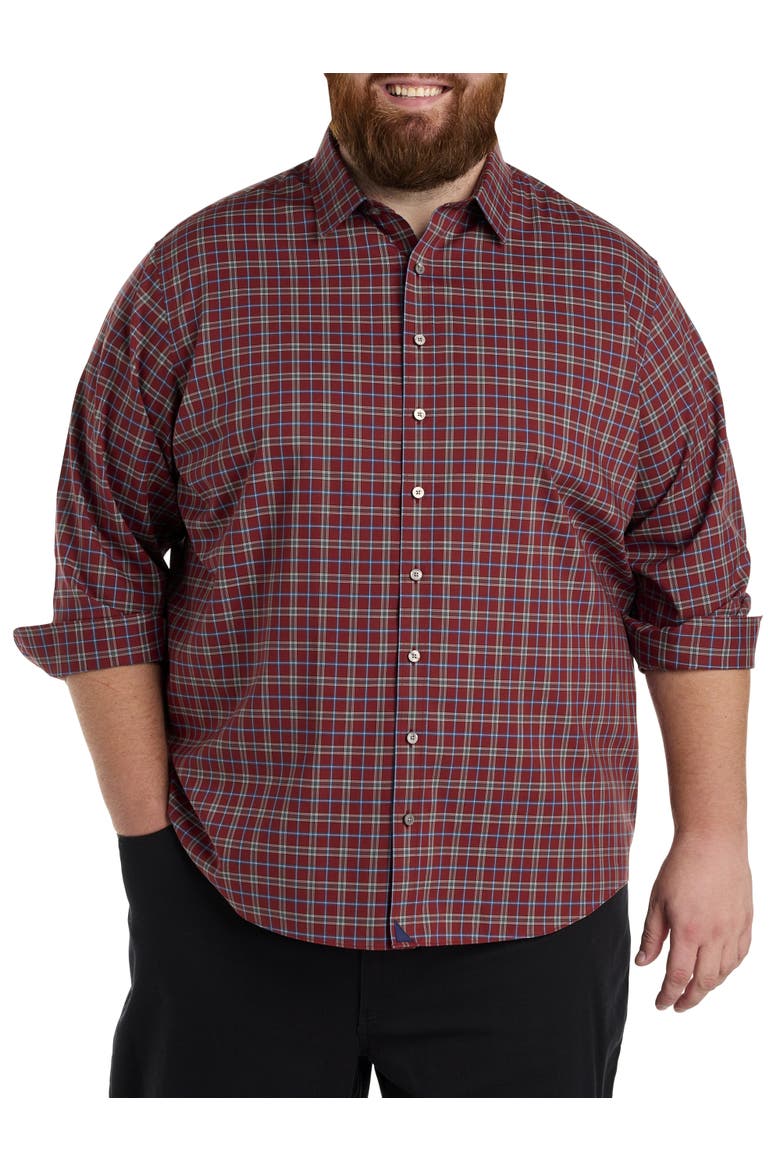 Big & Tall Lynch Sport Shirt, Main, color, RED