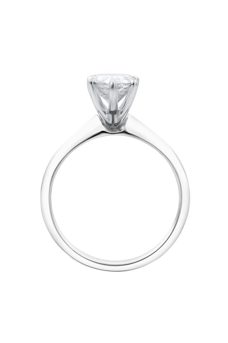 Nadine 14K White Gold Pear Lab Grown Diamond Solitaire Engagement Ring - 2 Ct, Alternate, color, 14K White Gold