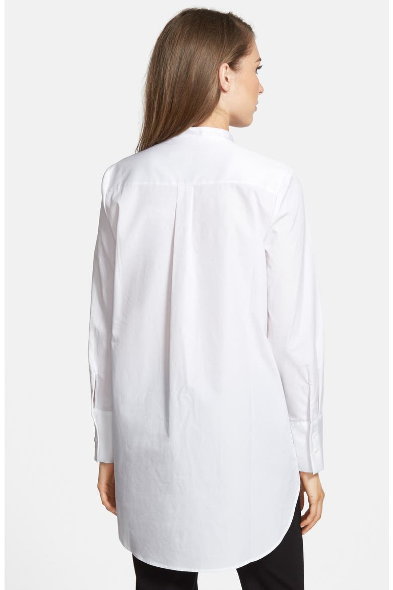 Cotton Poplin Tunic Shirt, Alternate, color, WHITE