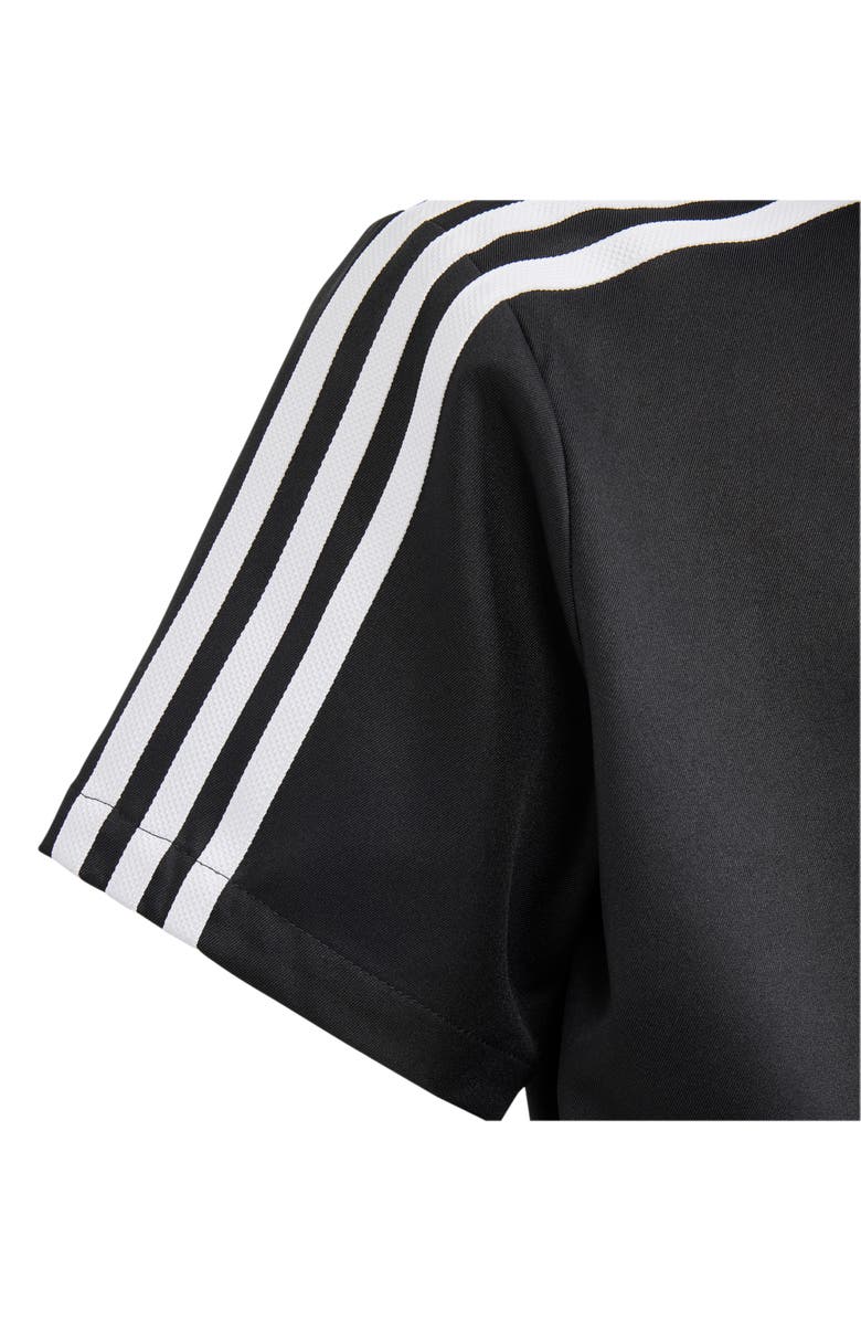 adidas Kids' 3-Stripes Recycled Polyester Romper, Alternate, color, 