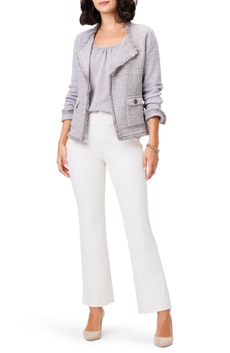 NIC+ZOE Plaza Demi Bootcut Ankle Pants, Alternate, color, Classic Cream