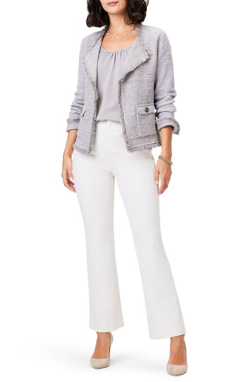 Nic + Zoe Womens Pull On Mid-rise Straight Leg Pants In Classic Cream