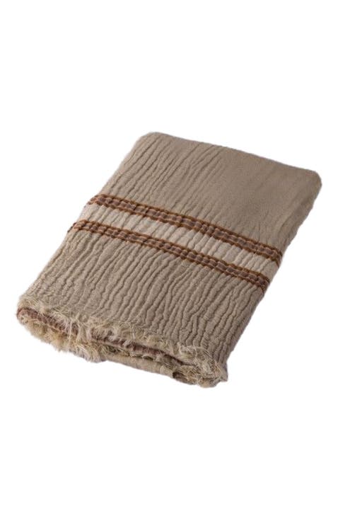 Hand loomed Muslin Linen Beach Towel