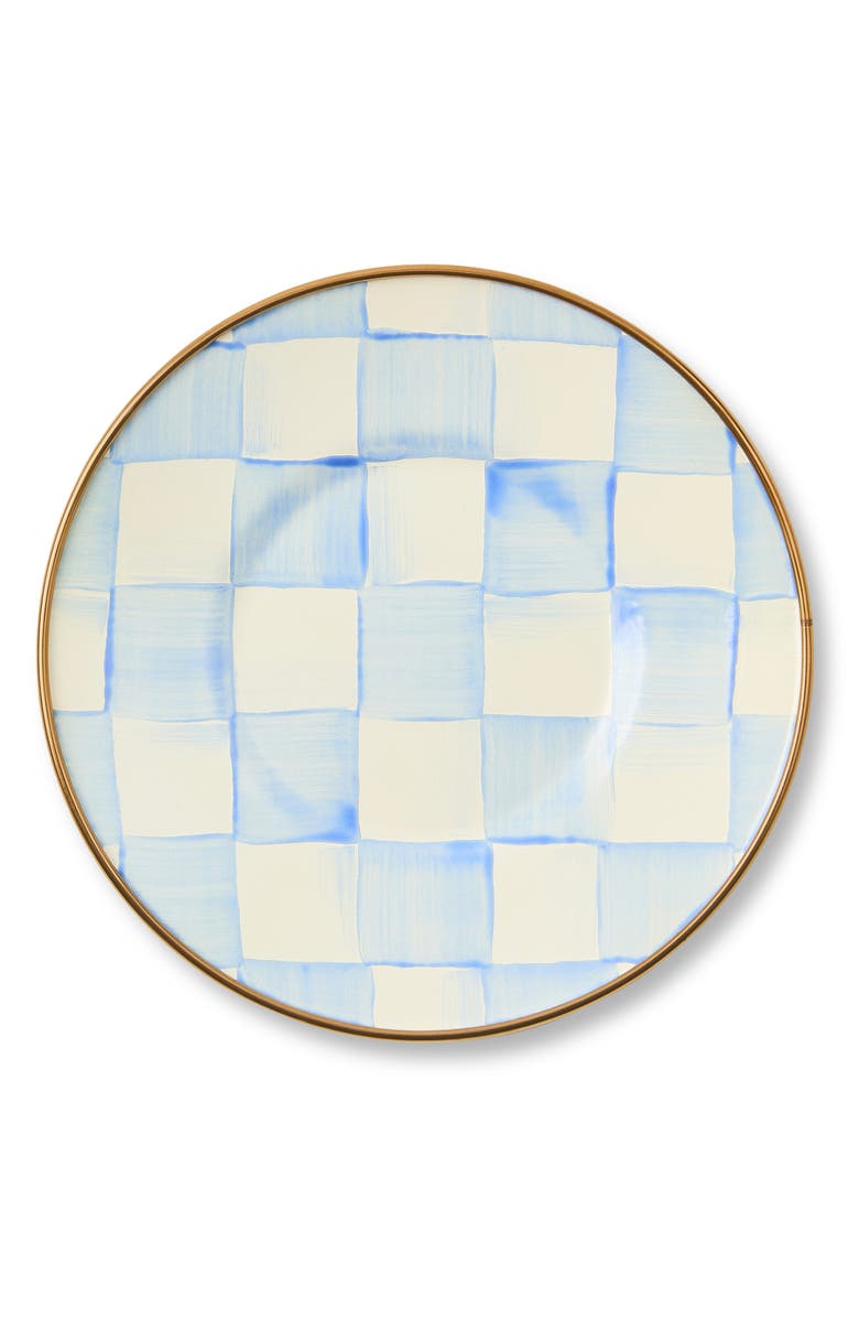 MACKENZIE CHILDS Sky Check Saucer, Main, color, Sky Check