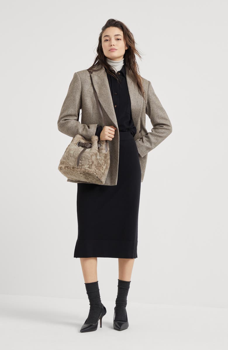 Brunello Cucinelli Knit shirt with monili, Alternate, color, 