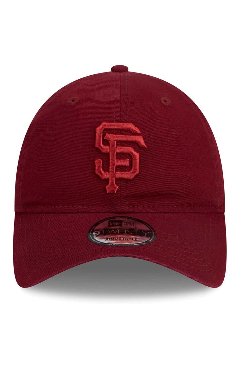 New Era Men's New Era Cardinal San Francisco Giants Color Pack 9TWENTY Adjustable Hat, Alternate, color,