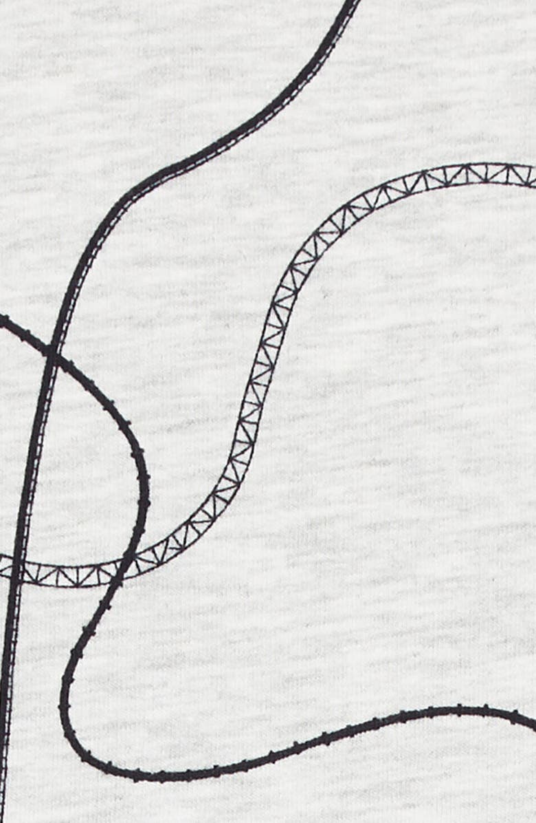 MILES BABY Roller Coaster Print Romper, Alternate, color, 