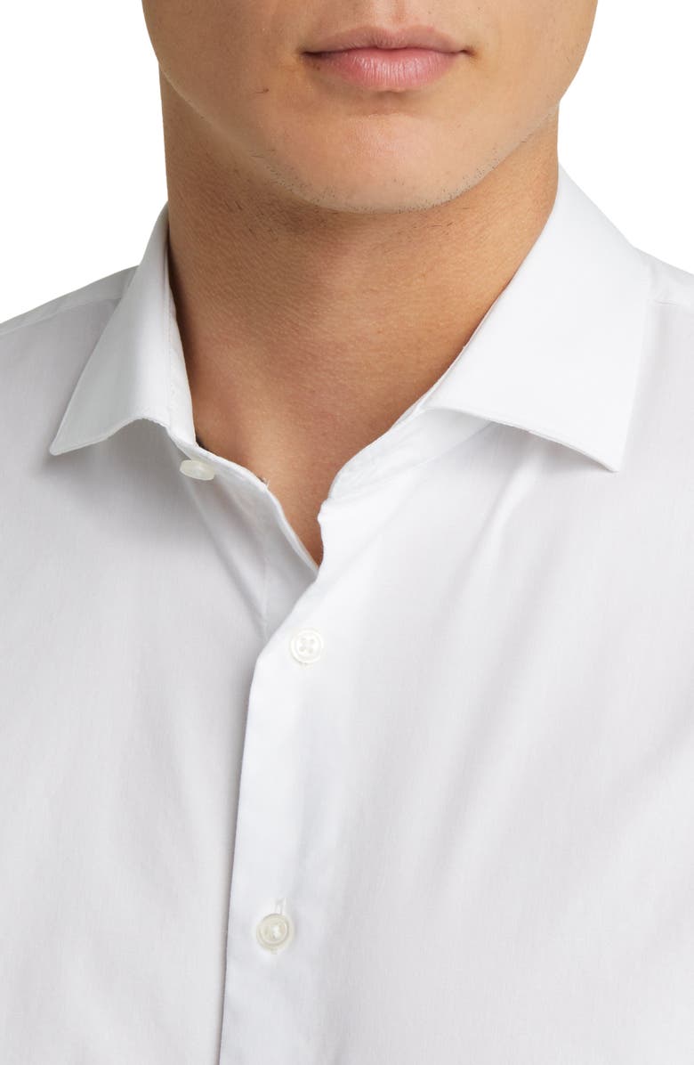 Nordstrom Trim Fit Dress Shirt, Alternate, color, White