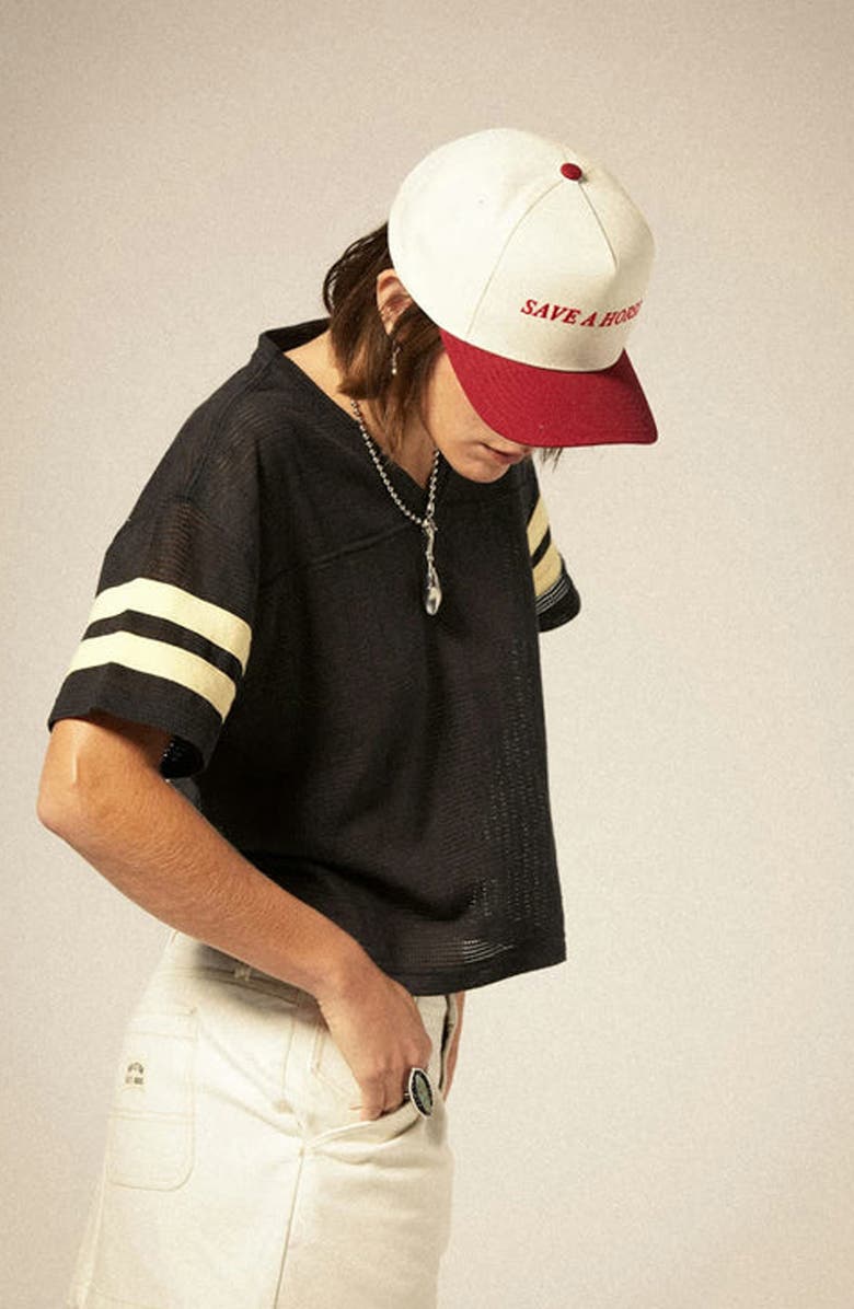 Brixton Save a Horse Organic Cotton Twill Baseball Cap, Alternate, color,