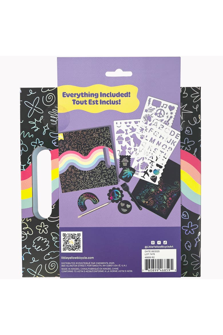 Scratch Art Kit, Alternate, color, Multicolored