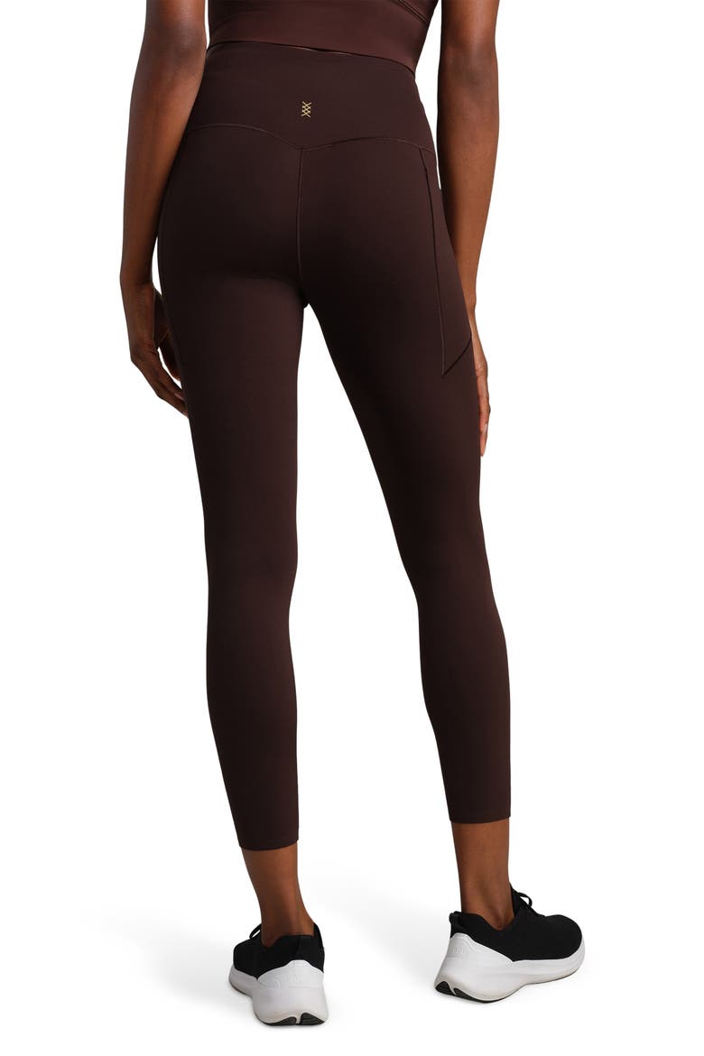 Revive Pockets 7/8 Leggings, Alternate, color, DARK ESPRESSO