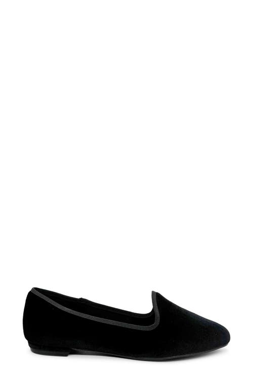 Chelsea Crew Chain Loafer In Black Velvet