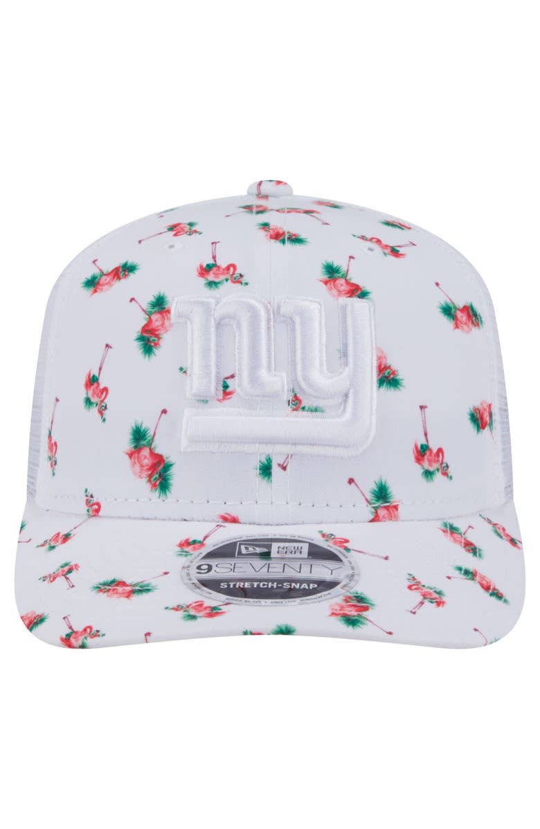 New Era Men's New Era White New York Giants Adventure Flamingo Pattern 9SEVENTY Stretch-Snap Hat, Alternate, color, 
