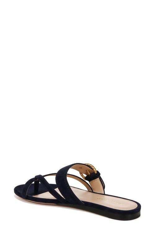Veronica Beard Salva Suede Sandal In French Navy