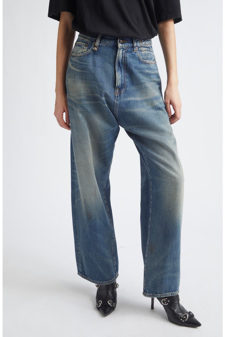 Venti Baggy Wide Leg Jeans, Main, color, BLEEKER INDIGO