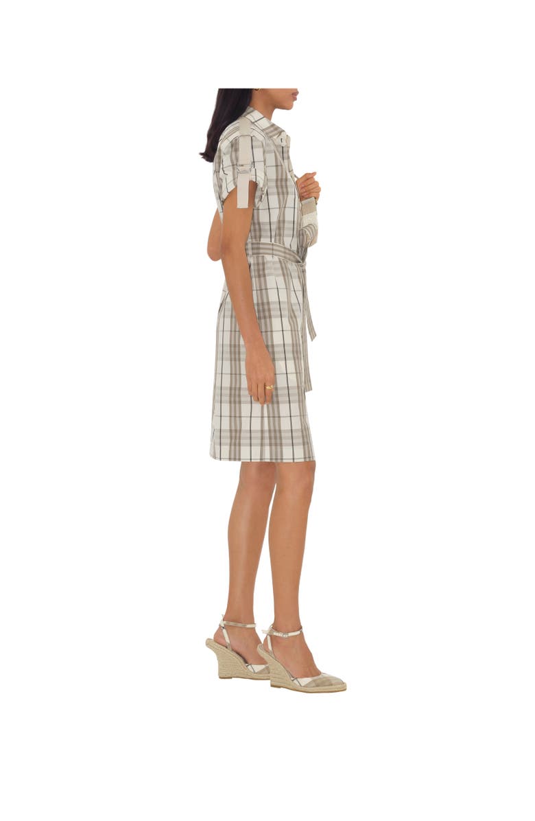 Burberry Check Cotton Shirt Dress, Alternate, color, Cotton