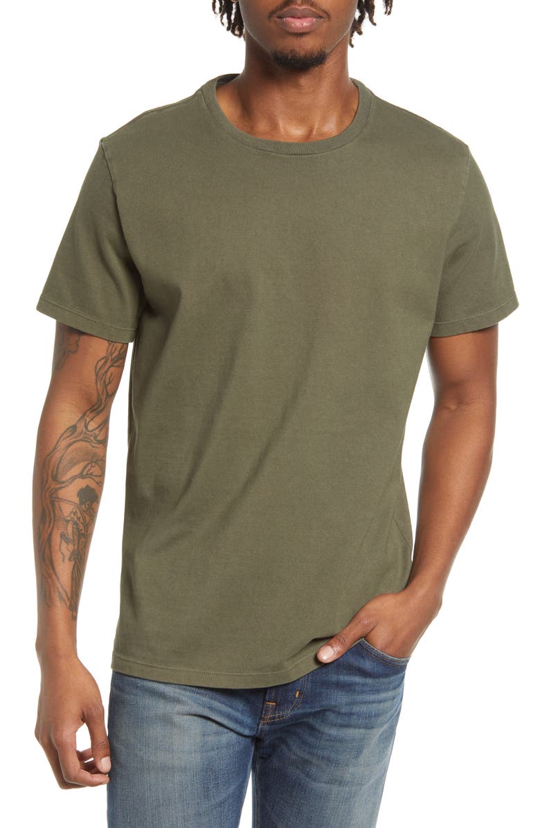 HIROSHI KATO The Stamp Crewneck T-Shirt, Main, color, 