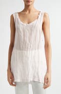 TOTEME Crinkled Cotton Blend Gauze Tank