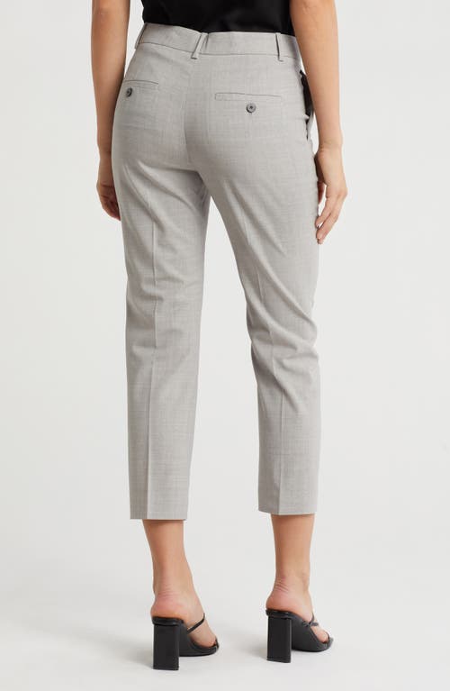 Theory Testra O.trace Wool-blend Trouser In Light Grey Melange