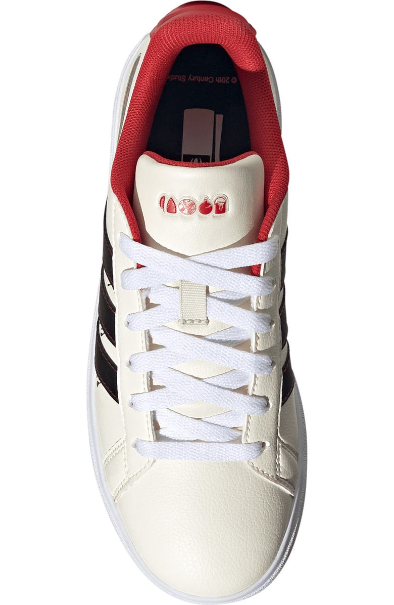 adidas x Disney<sup>®</sup> Kids' Grand Court Home Alone Sneaker, Alternate, color, Cream/ Black/ Collegiate Red