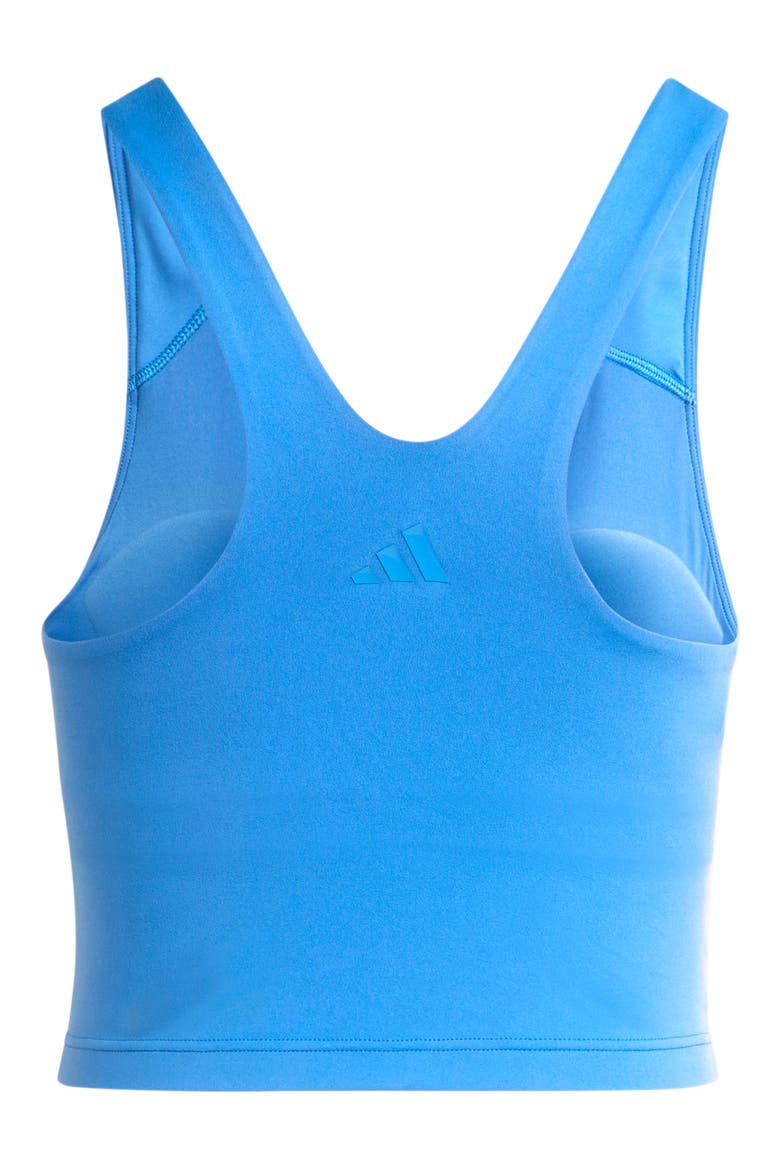 All Me Cropped Racerback Tank, Alternate, color, RAY BLUE